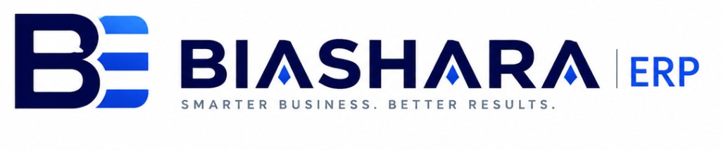 Biashara ERP logo with tagline